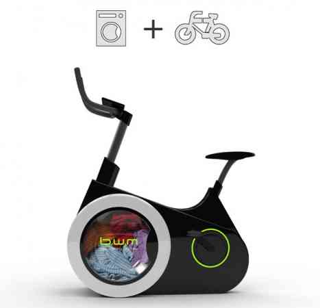 Bike Washing Machine: Wash Your Clothes and Burn Calories at the Same Time